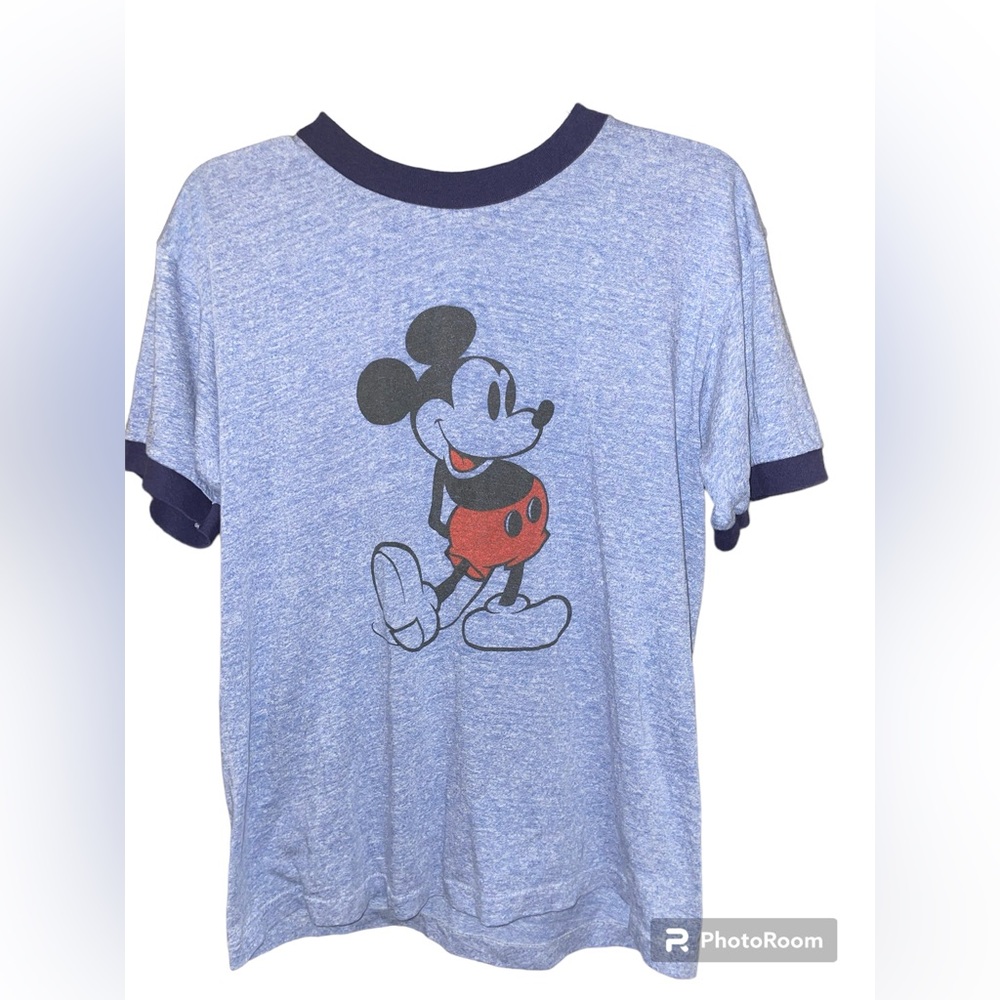 Vintage classic Mickey Mouse Ringer Tee - Large